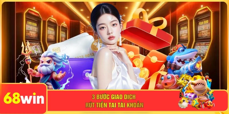 3 bước giao dịch rút tiền tại tài khoản